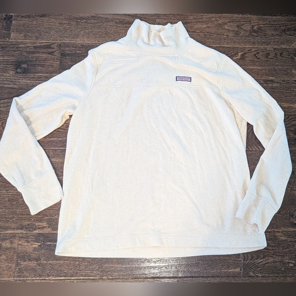 Vineyard Vines Double Brushed Dreamcloth Funnel Neck Pullover Sweatshirt - Picture 6 of 11